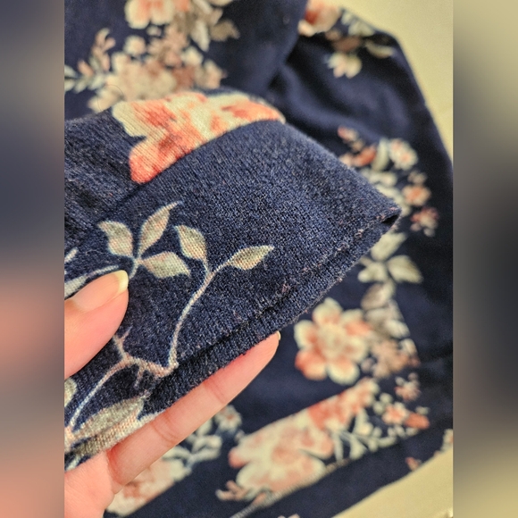 Ardene Floral Long Sleeve Top Hoodie - Picture 6 of 13